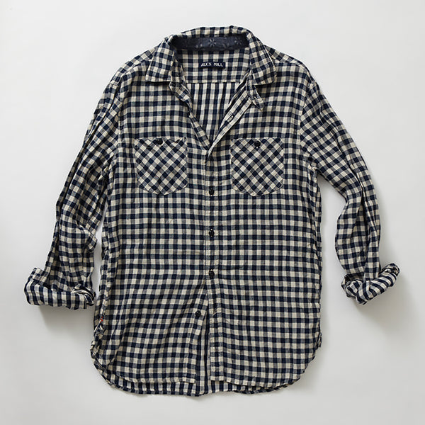 Blue-White Shirt Front