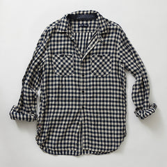 Blue-White Shirt Front